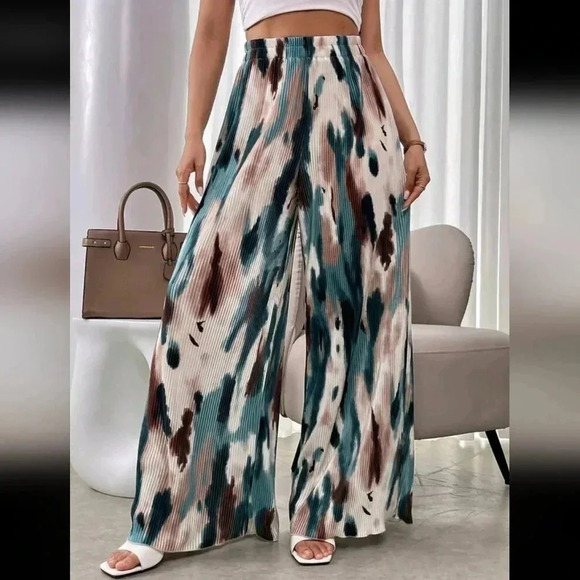 Tie-Dye WideLeg Casual Pants - Picture 2 of 5